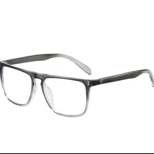 Minimalist Clear/Gray Frame Glasses