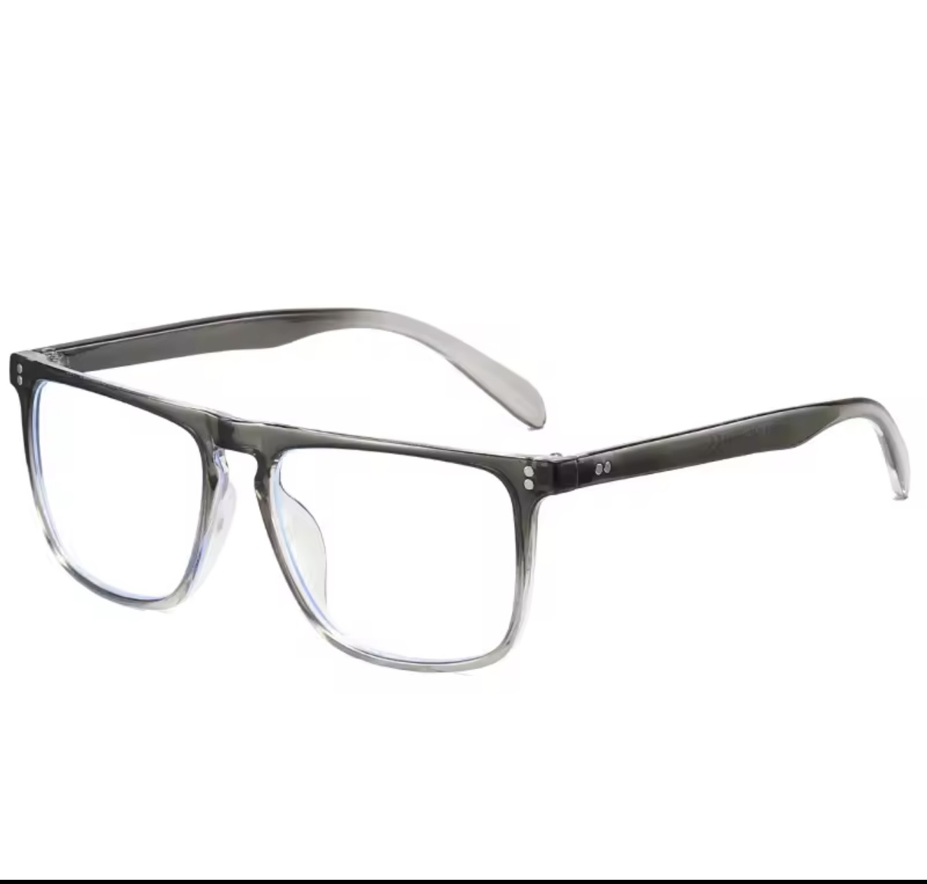 Minimalist Clear/Gray Frame Glasses